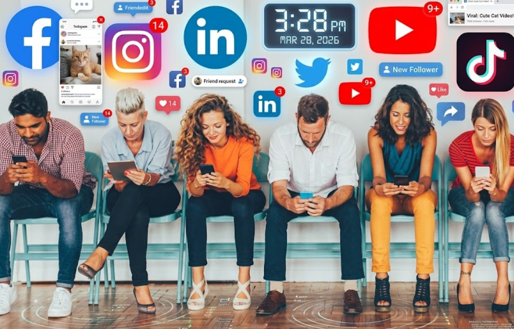 Zensol Tech social media management showing content calendar and platform engagement analytics